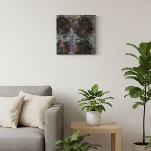 HANDCRAFTED Abstract Painting HANDMADE Artwork HANDPAINTED Wall Art Decor 8x8